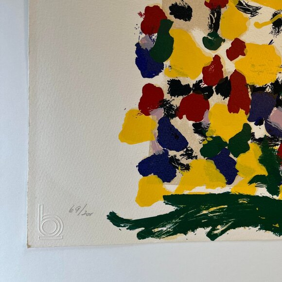 Original Hand Signed Limited Edition Menashe Kadishman Serigraph of Rainbow Over - Picture 9 of 11